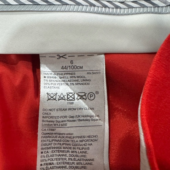 Avery Bold Red Cropped Pants from banana republic - Picture 5 of 8